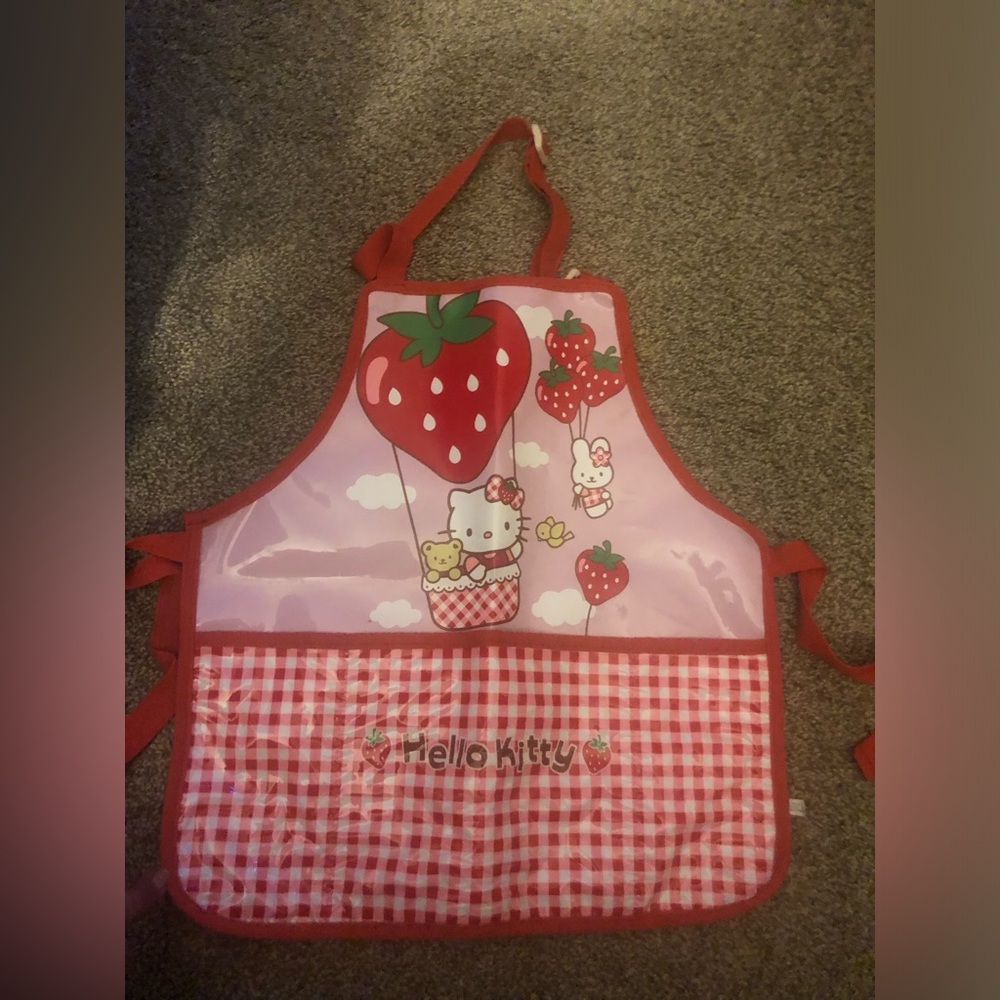 Vintage Sanrio Hello Kitty Kids Cooking Waterproof Painting Apron